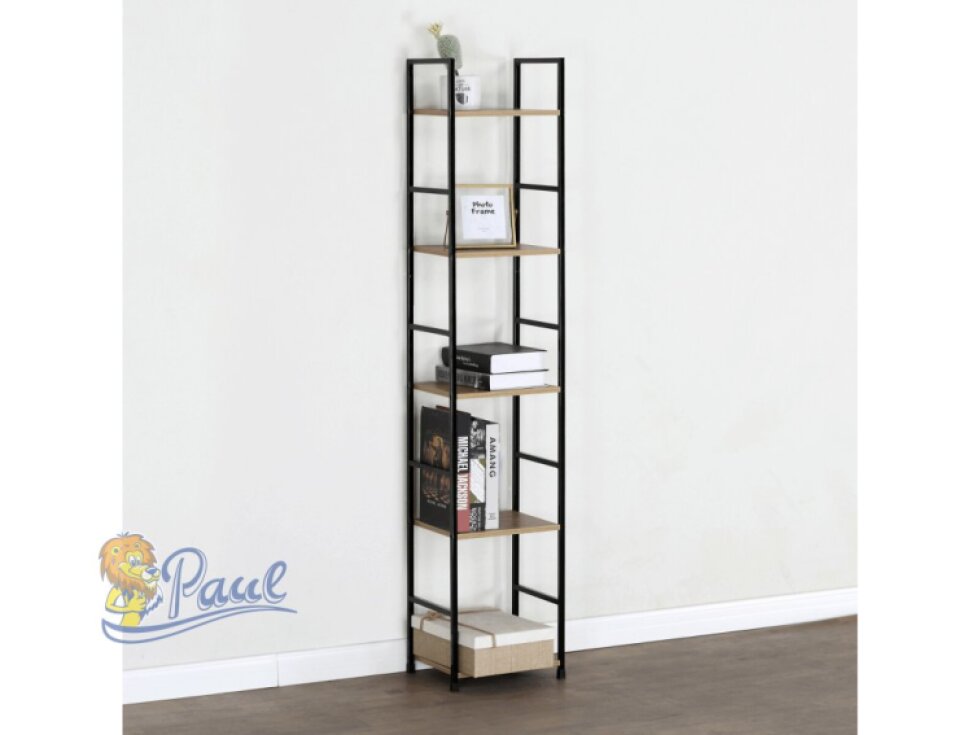 Regál, mdf, hnědá, GD-215 OAK