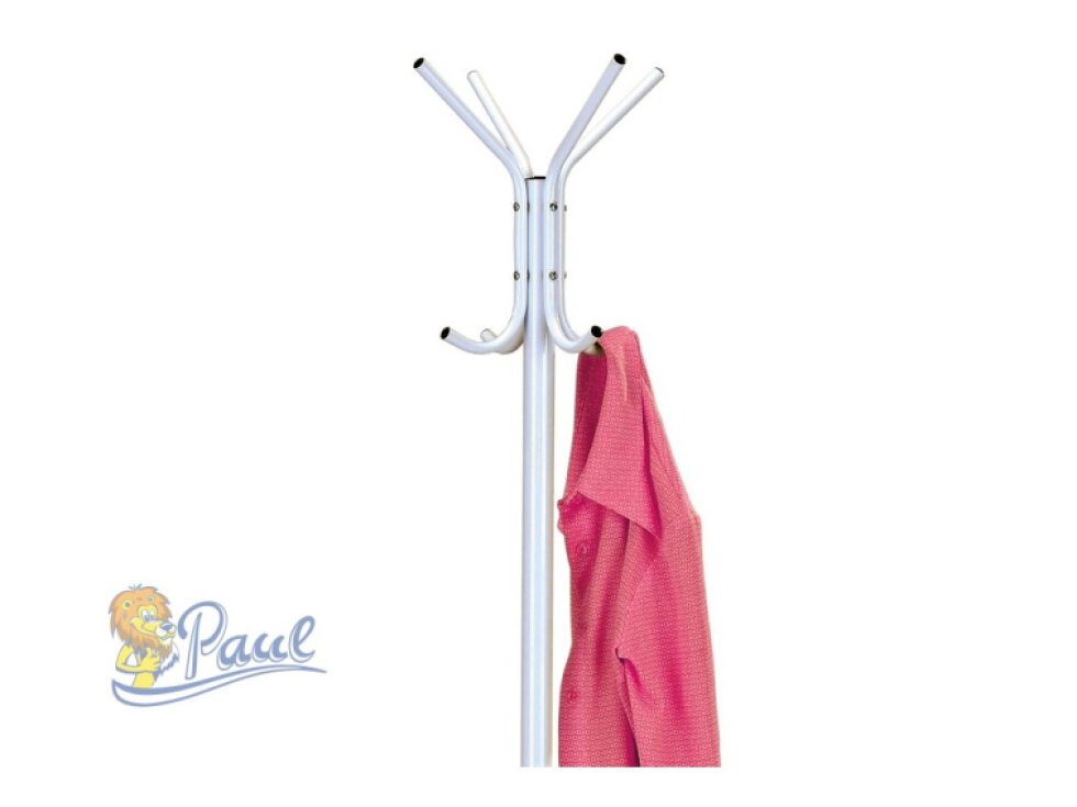 Věšák, kov, bílá, 80001-04A WT