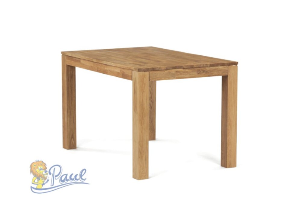 Jídelní stůl 120x80x75 cm, masiv dub bílý, povrchová úprava olejem, nohy 8x8 cm
