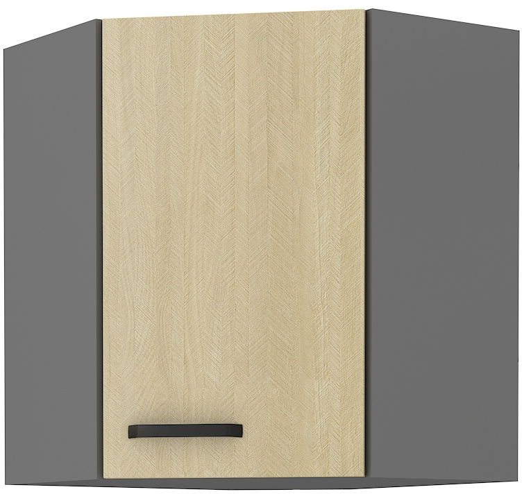 Horní rohová skříňka Scandi 60x60 GN-72 1F (45°)