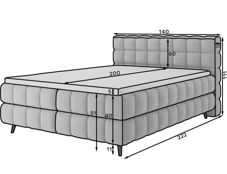 Boxspring Sabeno