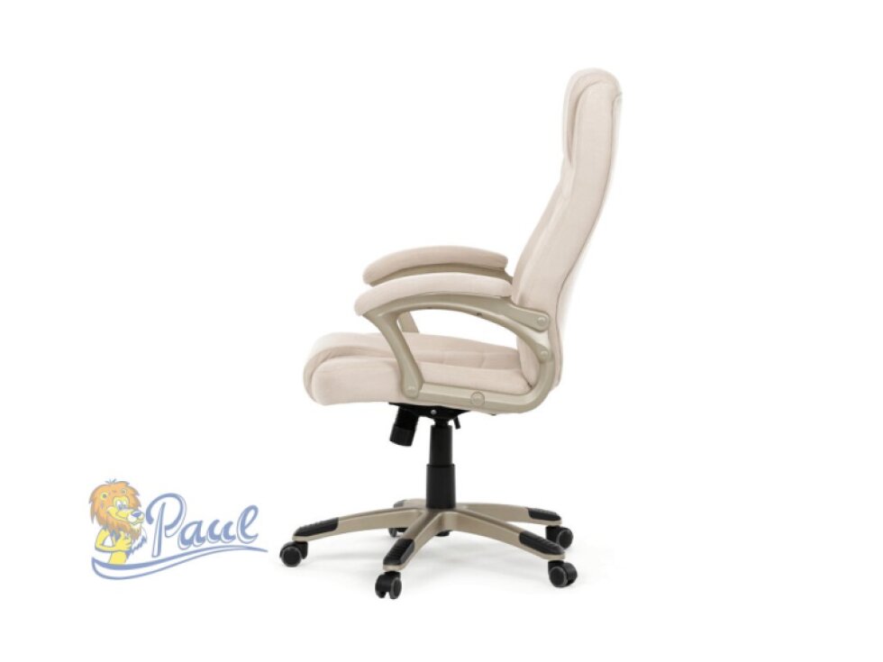 Kancelářské křeslo, houpací mechanismus, béžová látka, KA-C713 CRM2