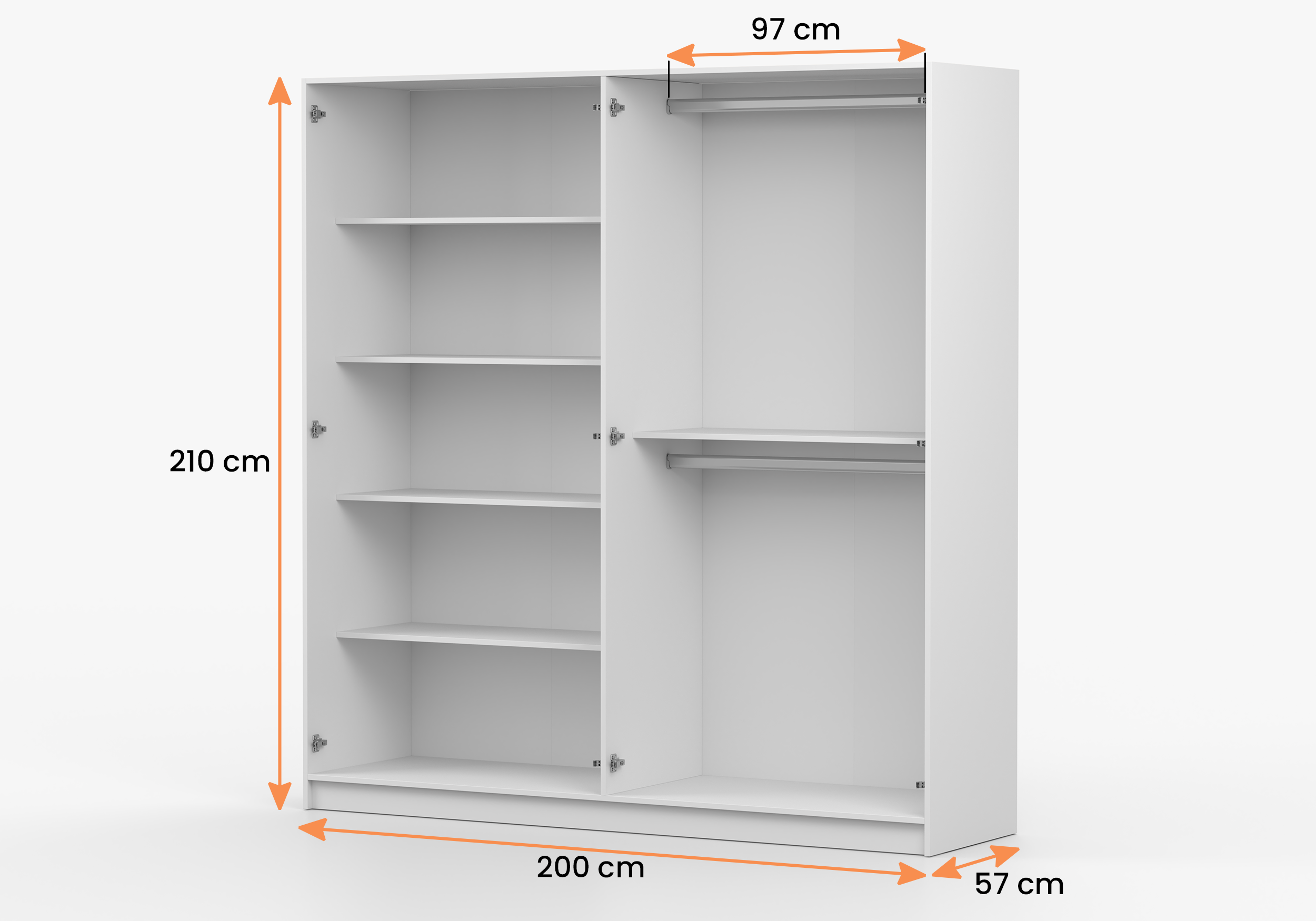 Šatní skříň Kaszmir 4D