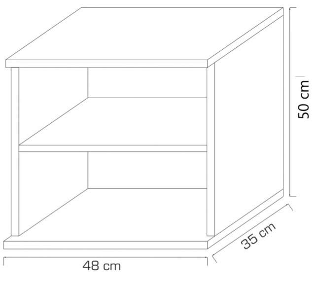 Noční stolek Goda 2 2S