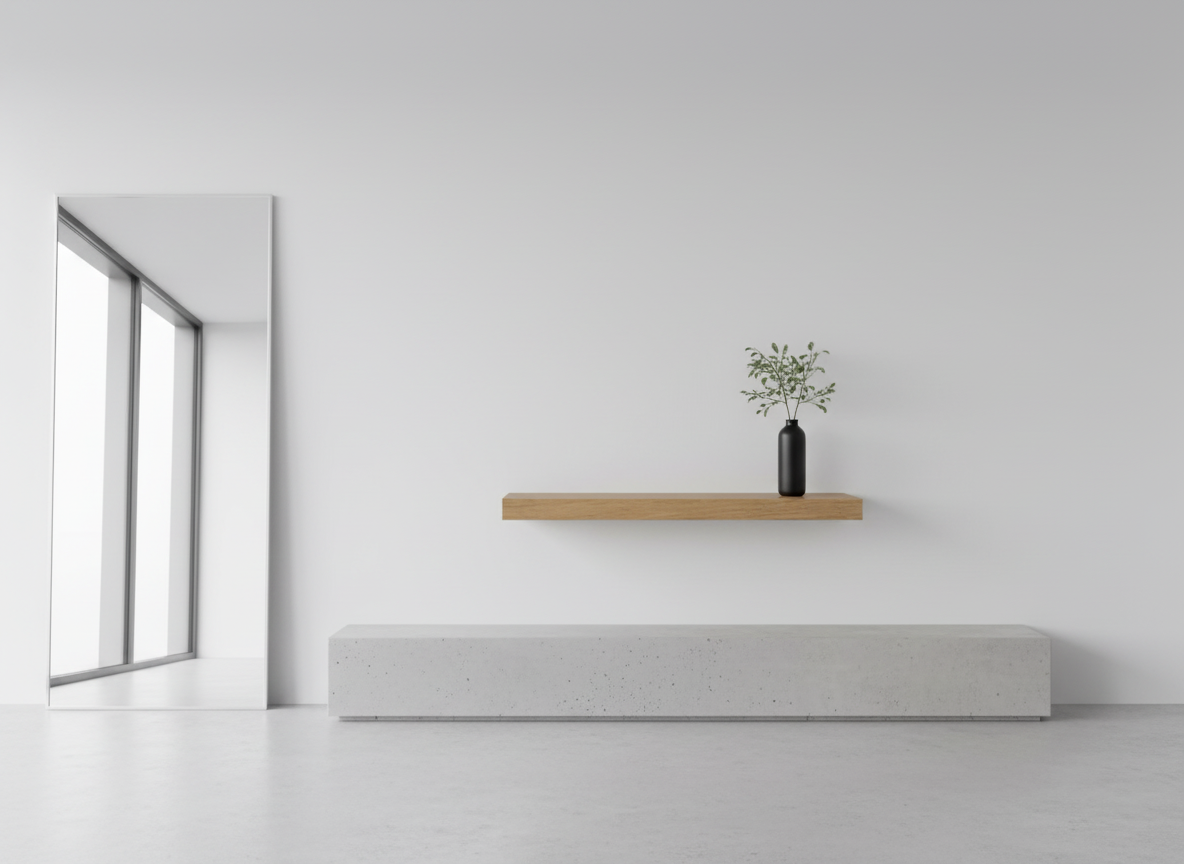 Polička, mdf, hnědá, P-001 DUB