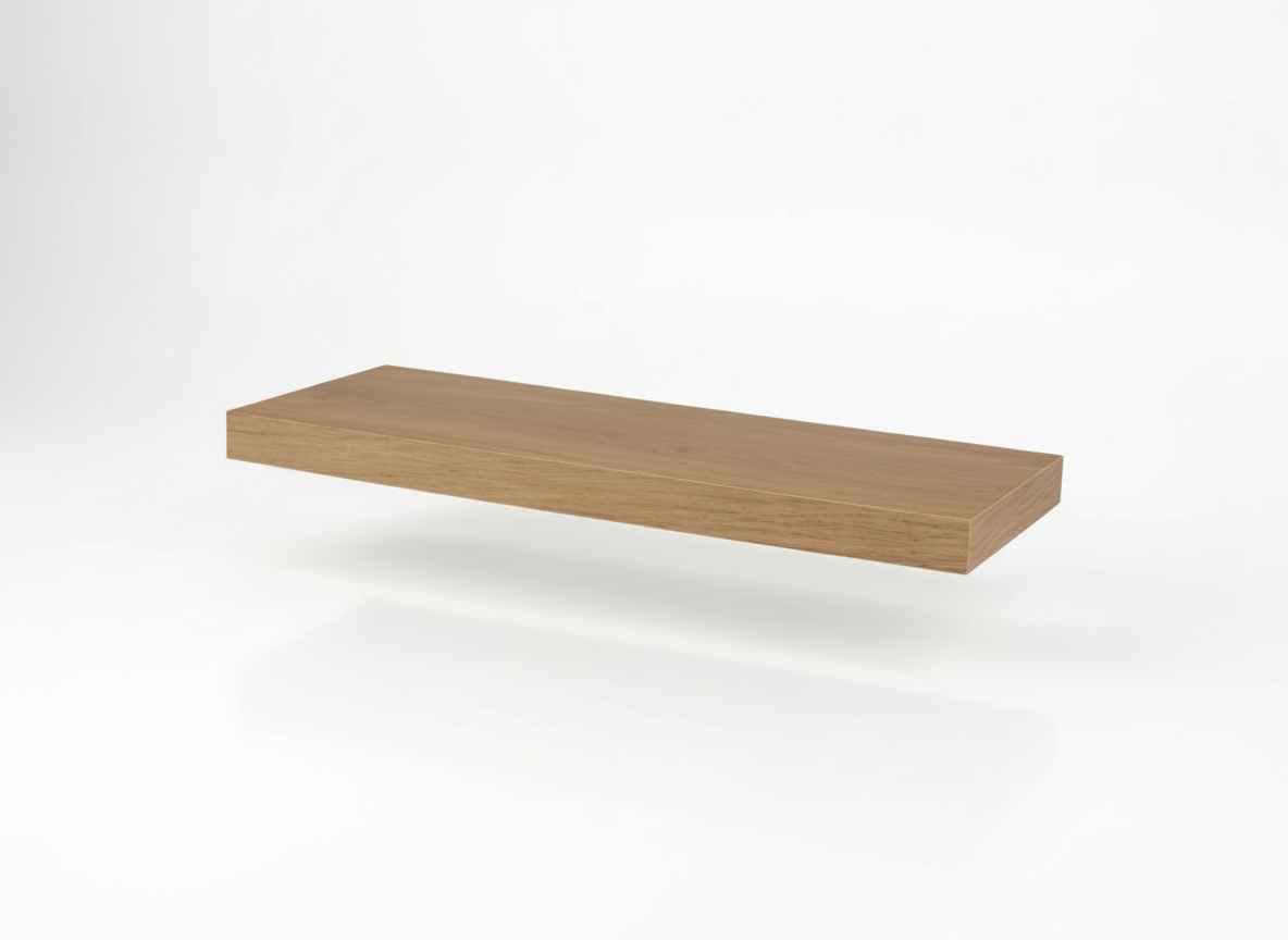 Polička, mdf, hnědá, P-001 DUB