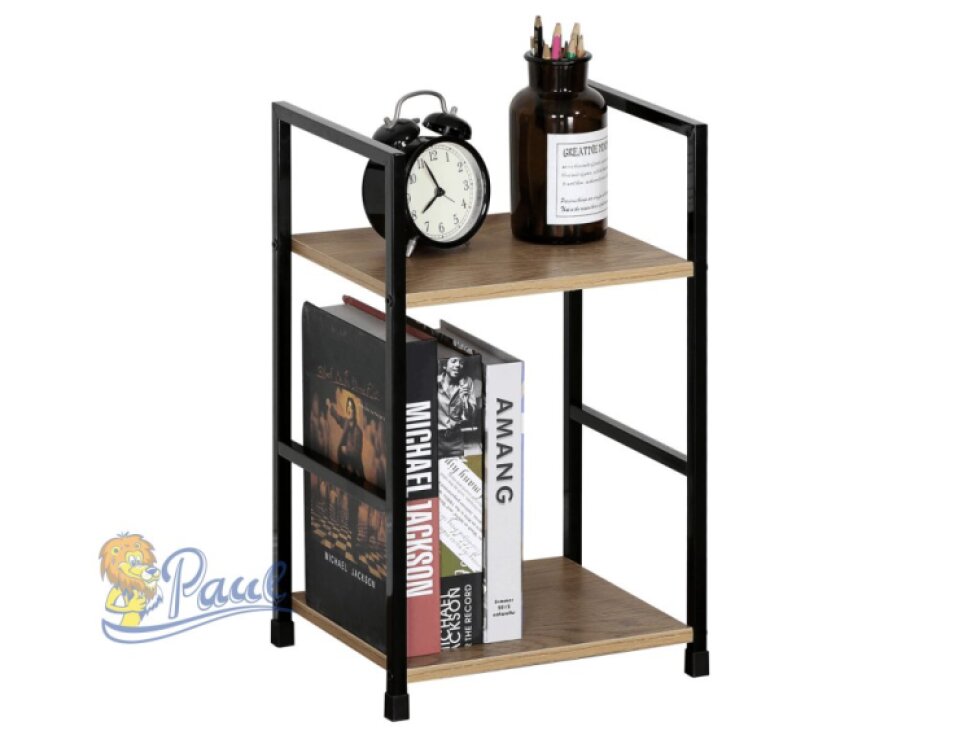 Regál, mdf, hnědá, GD-212 OAK