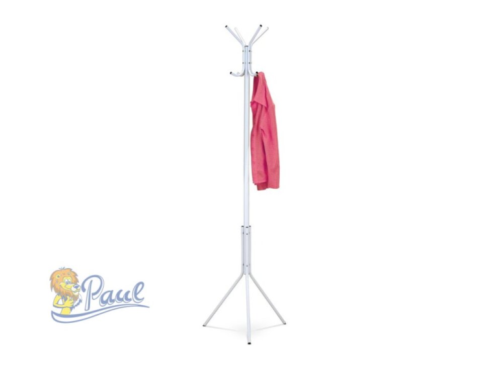 Věšák, kov, bílá, 80001-04A WT