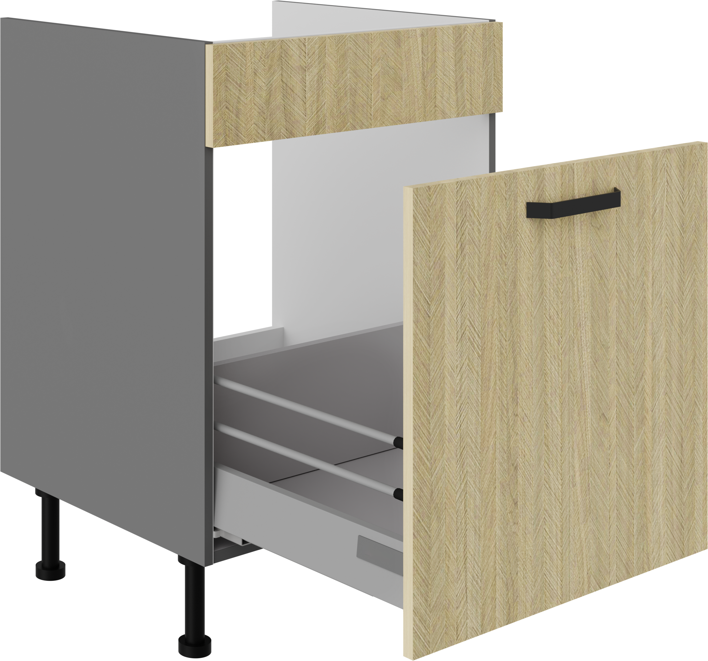 Spodní skříňka pod dřez Scandi 60 ZL 1S BB - Premium Box