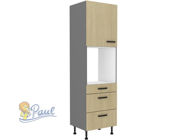 Vysoká skříňka pro vestavnou troubu Scandi 60 DPS-215 3S1F - Premium Box