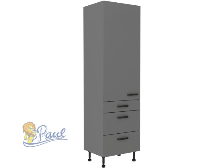 Vysoká potravinová skříňka Nessa 60 DKS-215 3S1F - Premium Box