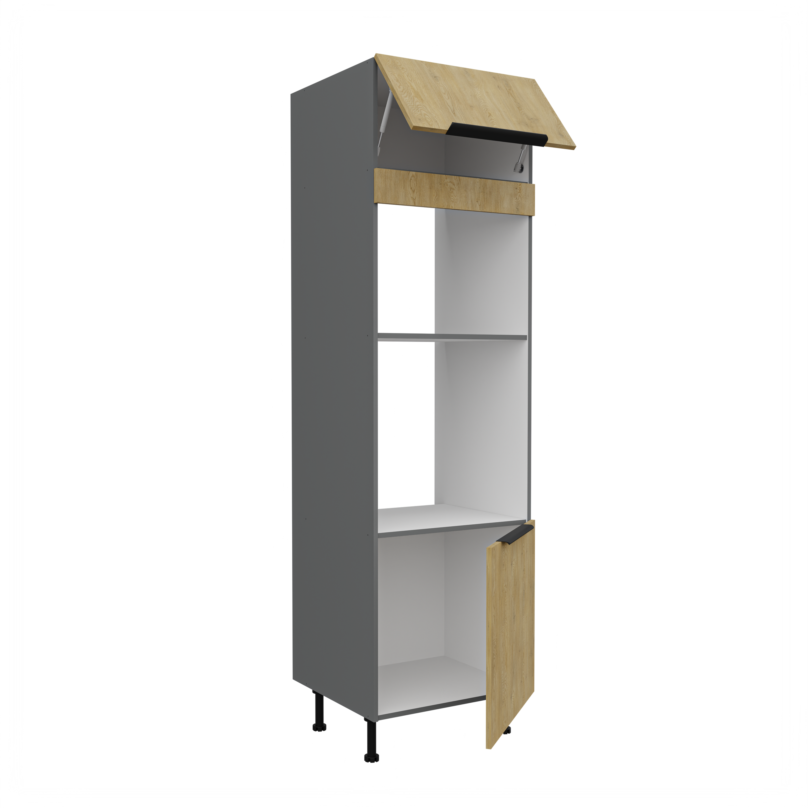 Vysoká skříňka pro vestavnou a mikrovlnou troubu Cremona ANT 60 DPM-215 2F