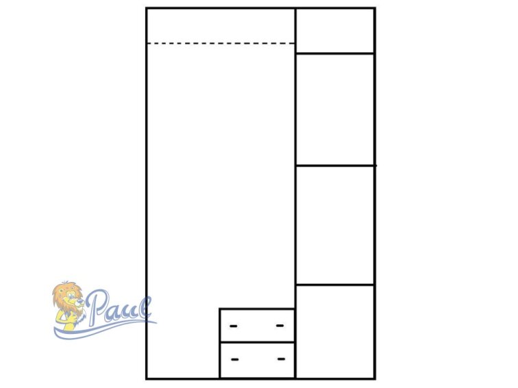 Šatní skříň Oskar OSZ-135