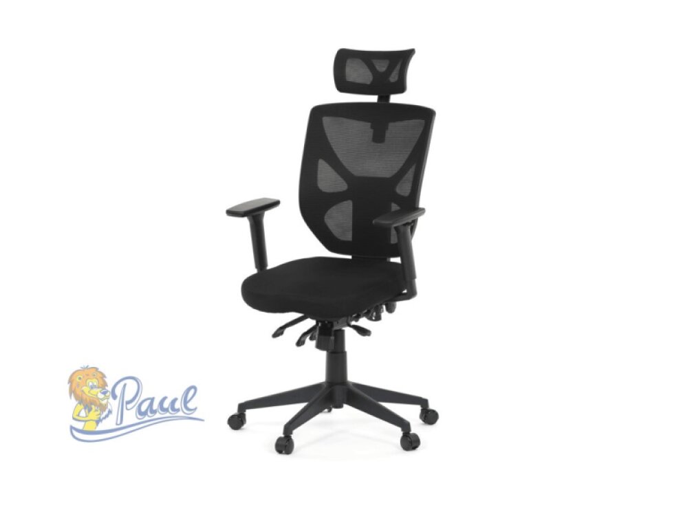 Kancelářská židle, asynchronní mechanismus, černá, KA-Q8250 BK