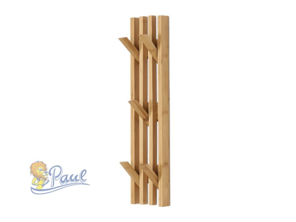 Věšák, bambus, přírodní, DR-B023 NAT