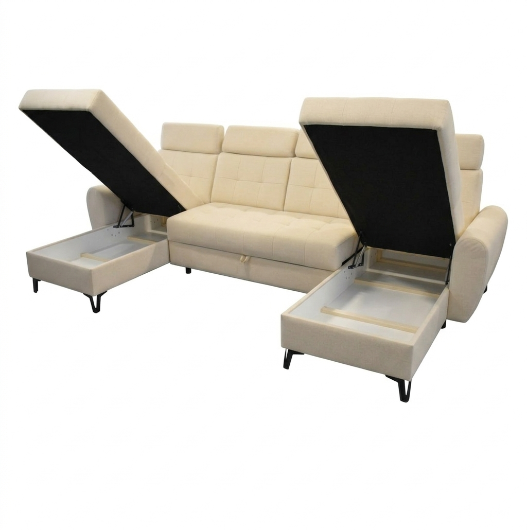 Sedací souprava Lawente Mega - Portland Cream