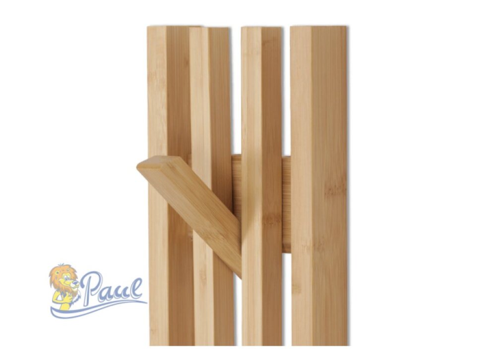 Věšák, bambus, přírodní, DR-B025 NAT