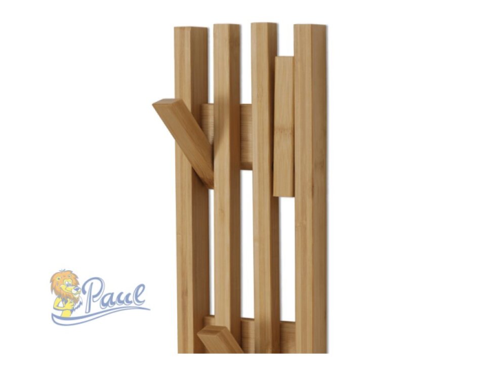 Věšák, bambus, přírodní, DR-B023 NAT