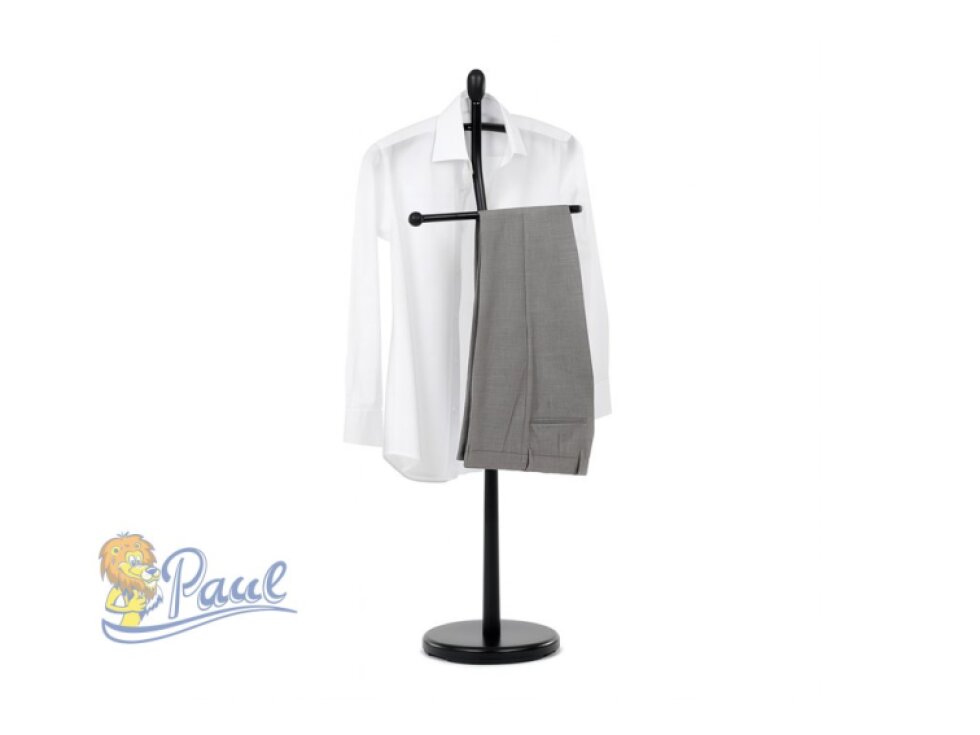 Němý sluha, výška 120 cm, masiv kaučukovník, černý, nos. 5 kg