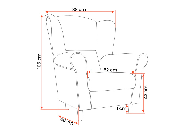 Křeslo Volare - Pepitka