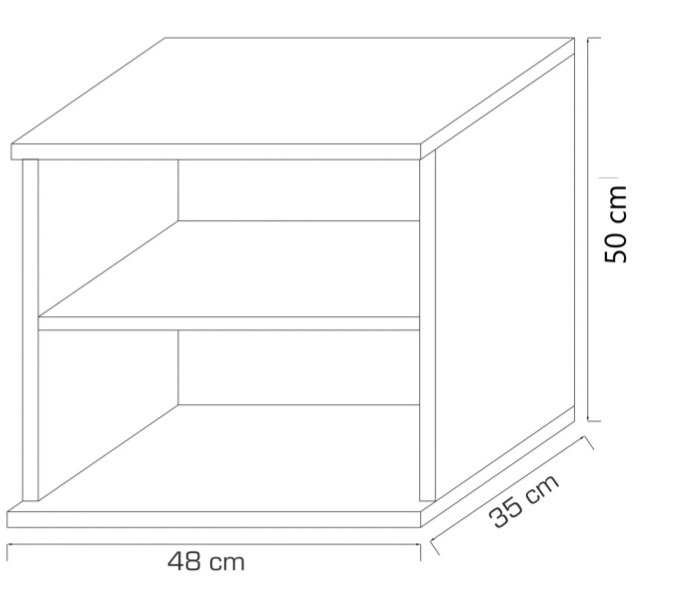 Noční stolek Goda 2 1S