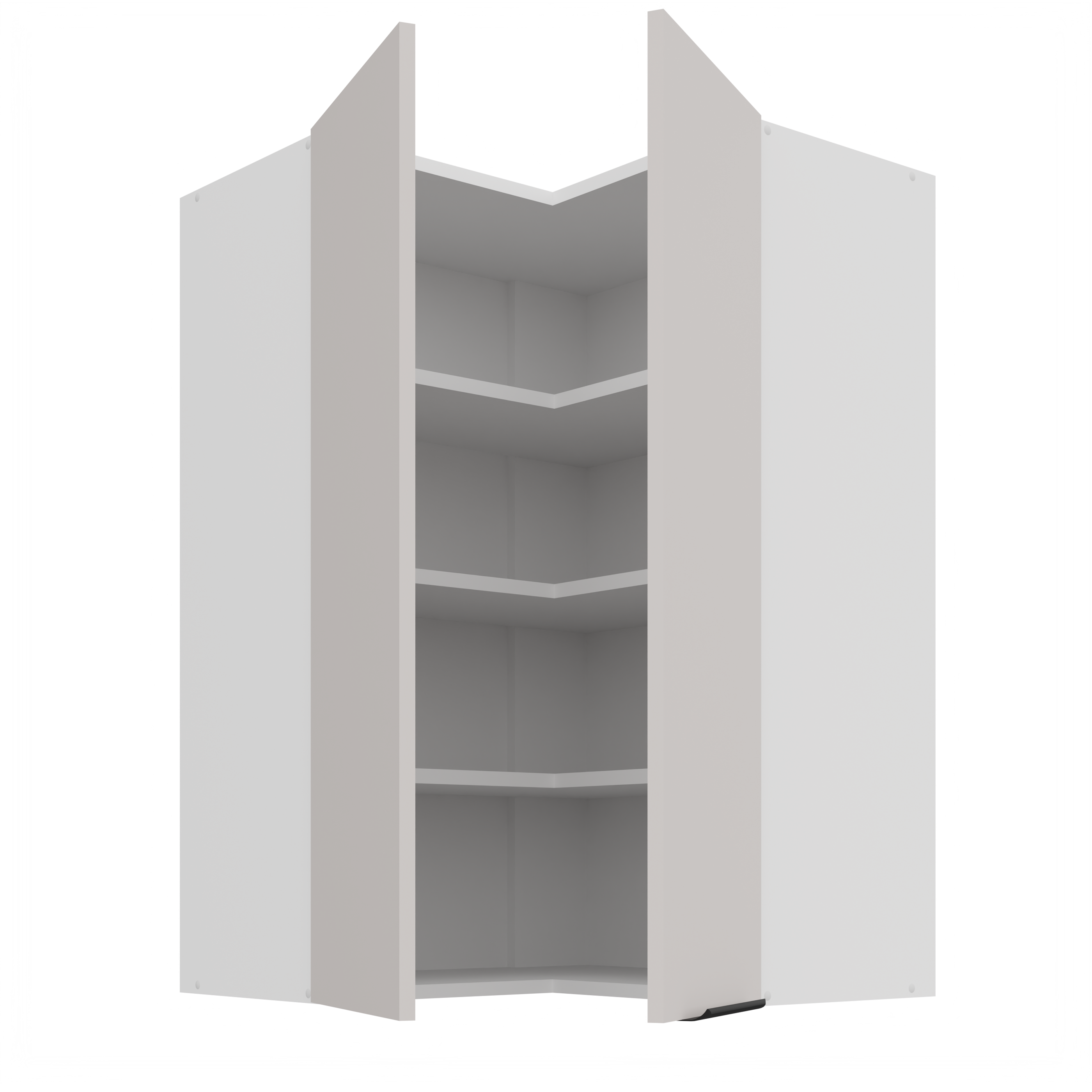 Horní rohová skříňka Como 60x60 GN-90 2F (90°)