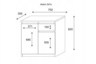 Komoda Aston 2D1S