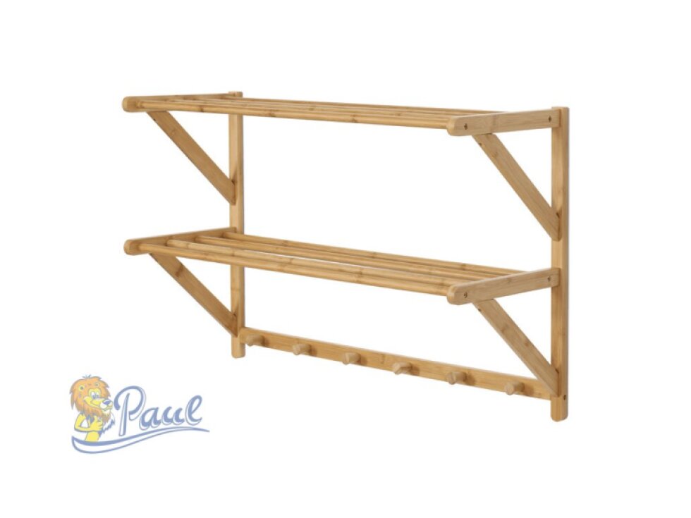 Věšák, bambus, přírodní, DR-B005 NAT