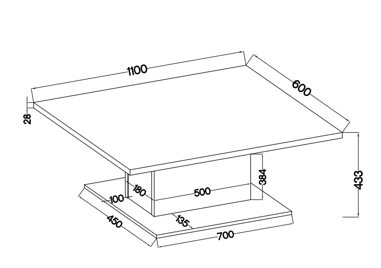 Konferenční stolek Denver