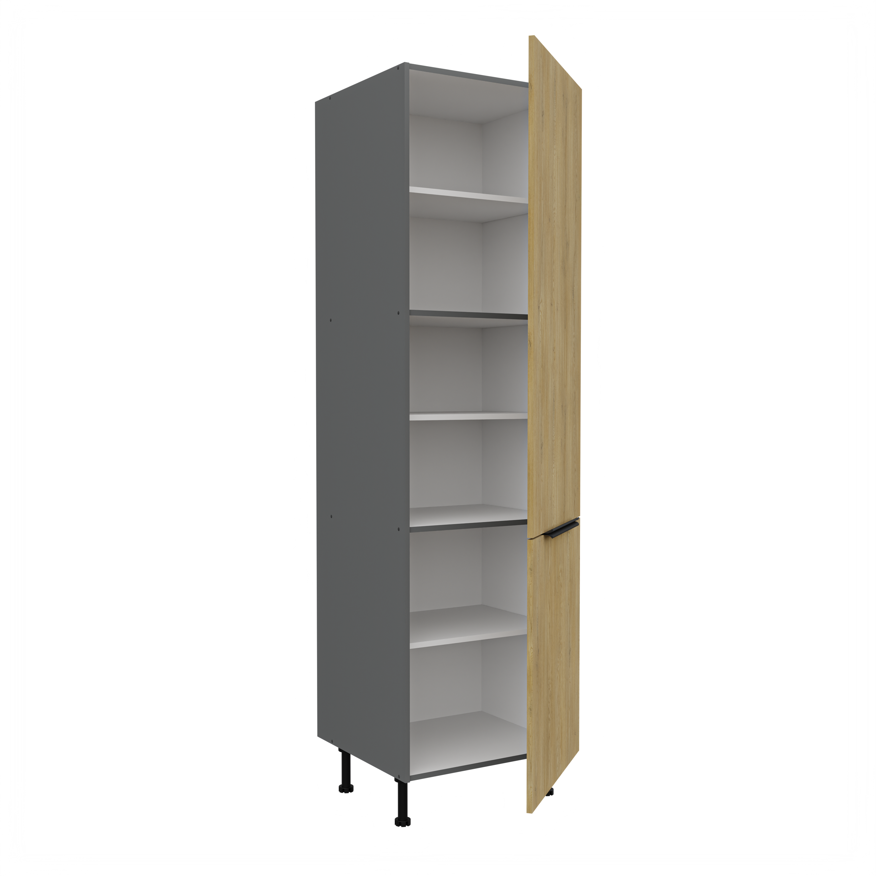 Vysoká potravinová skříňka Cremona ANT 60 DK-215 2F