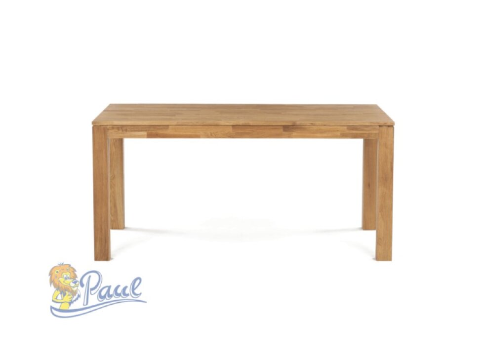Jídelní stůl 160x90x75, masiv dub bílý, povrchová úprava olejem, nohy 8x8 cm