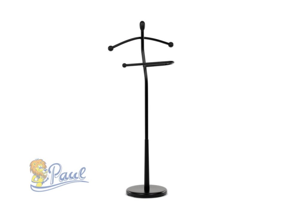 Němý sluha, výška 120 cm, masiv kaučukovník, černý, nos. 5 kg