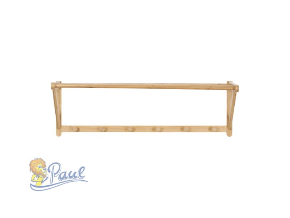 Věšák, bambus, přírodní, DR-B004 NAT