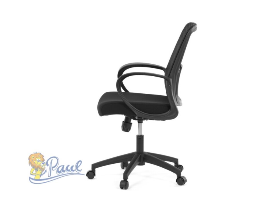 Kancelářská židle, houpací mechanismus, černá síťovina, KA-S3015 BK