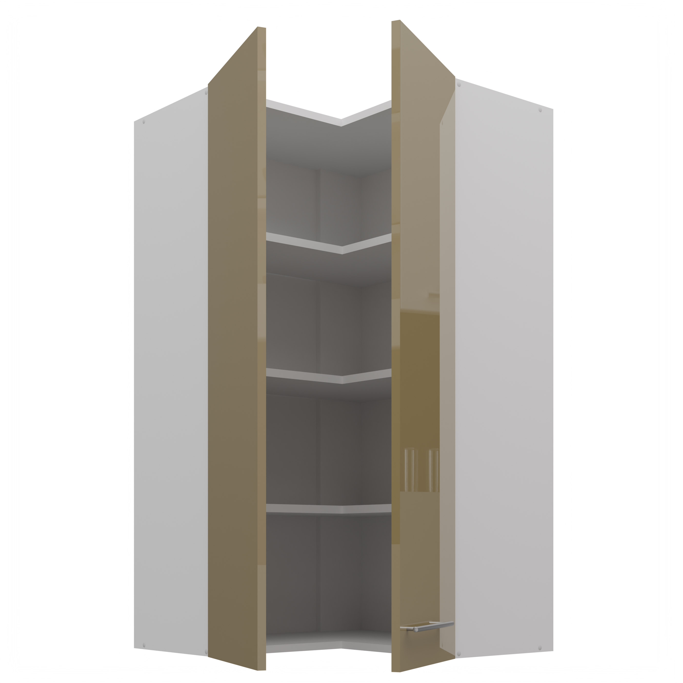 Horní rohová skříňka Lara 60x60 GN-108 2F (90°)