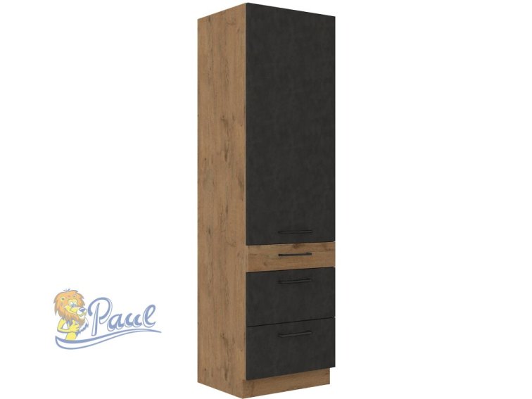 Vysoká potravinová skříňka Vigo 60 DKS-210 3S 1F - Premium Box