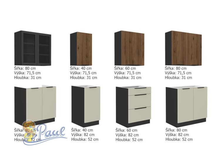 Kuchyňská linka 260 cm Monza / Arona