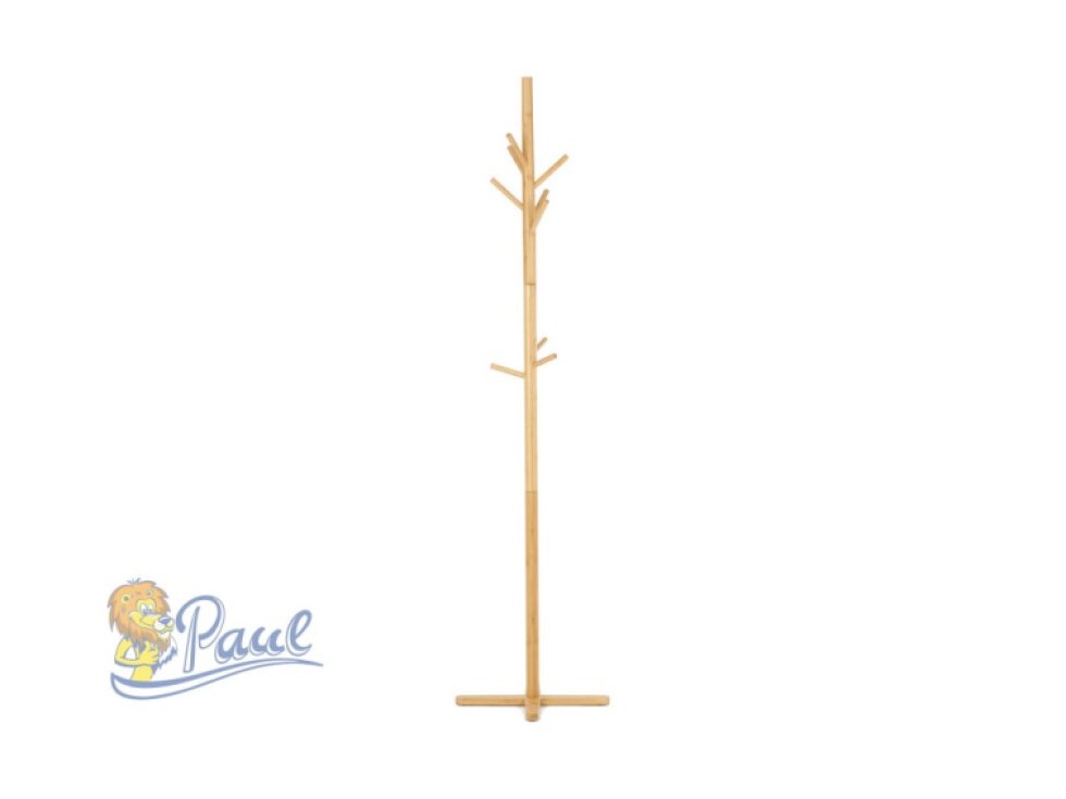 Stojanový věšák, bambus, přírodní, DR-B016 NAT