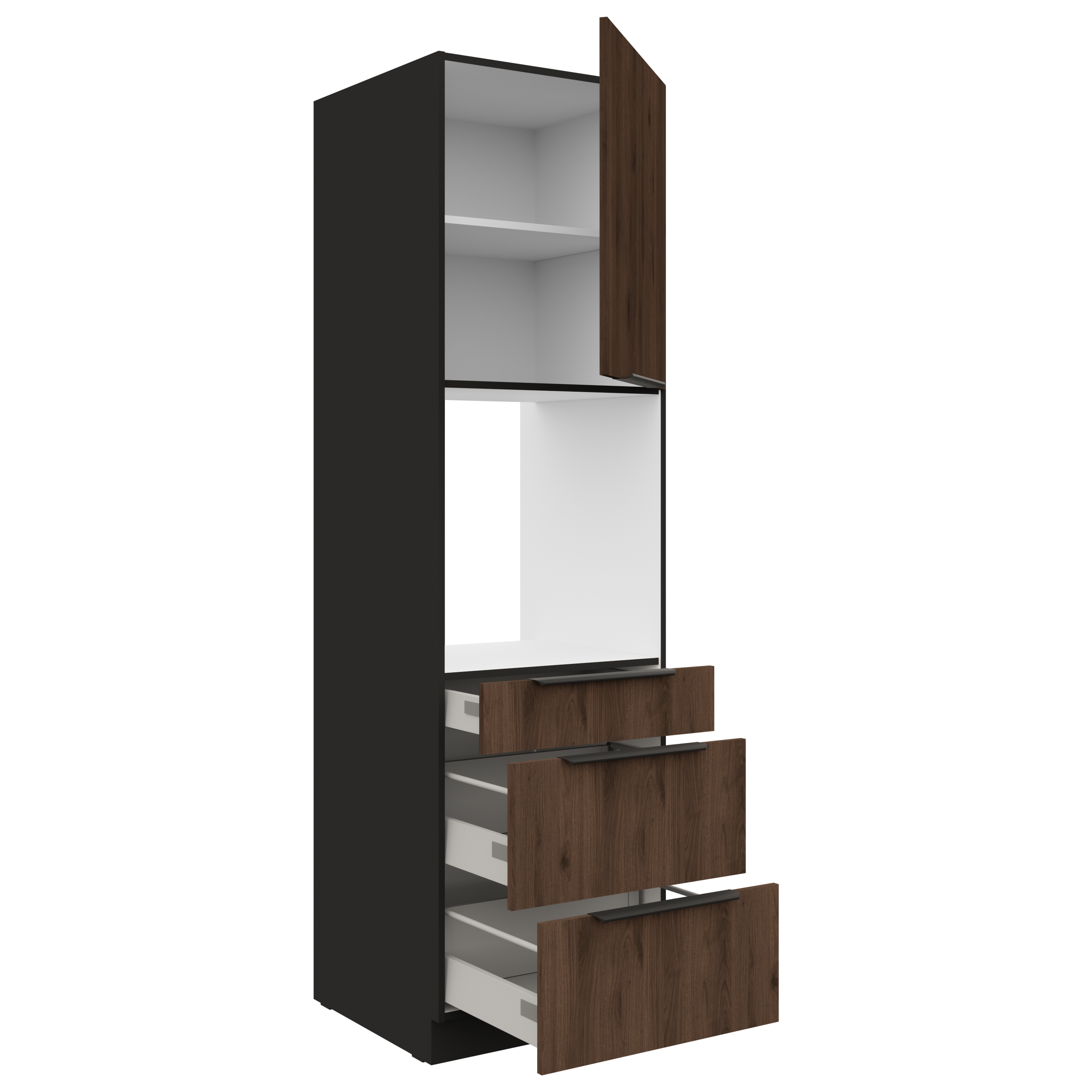 Vysoká skříňka pro vestavnou troubu Monza 60 DPS-210 3S1F - Premium Box