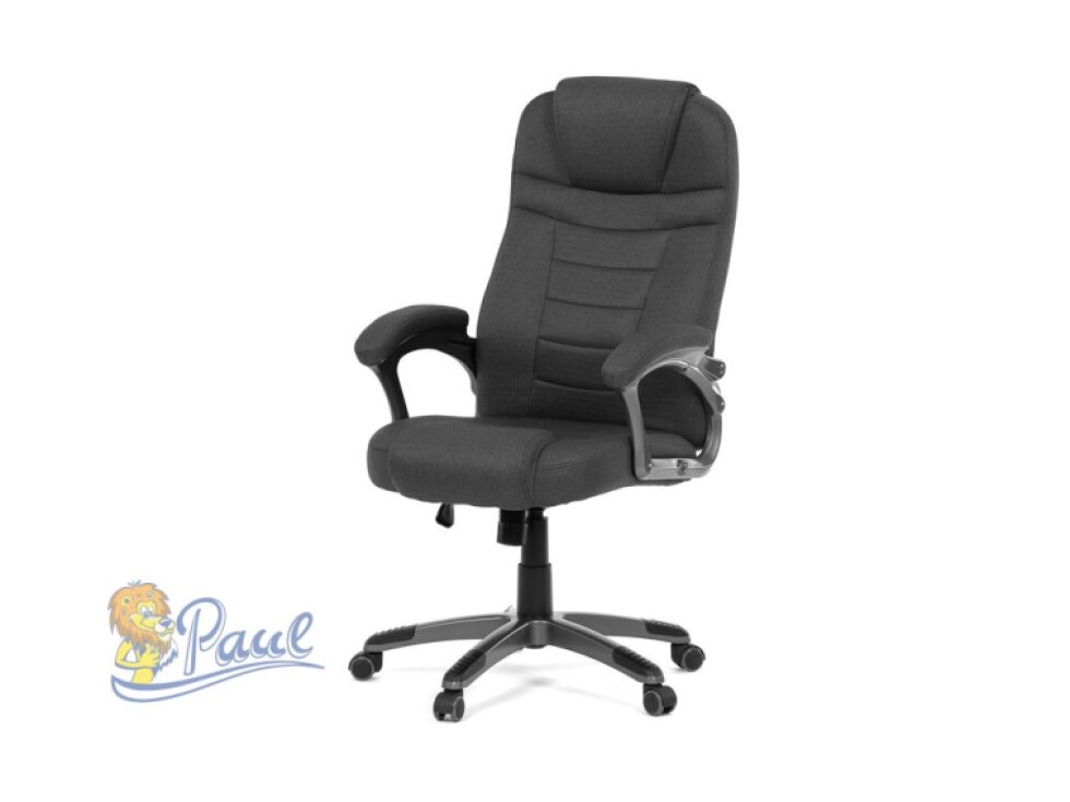 Kancelářské křeslo, houpací mechanismus, černá látka, KA-C713 BK2