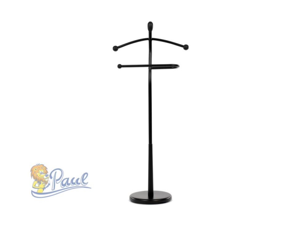 Němý sluha, výška 120 cm, masiv kaučukovník, černý, nos. 5 kg