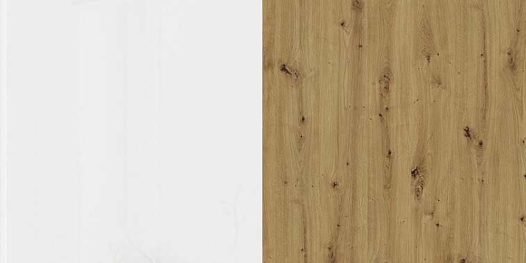 Kuchyňská linka 260 cm Artisan 2 - Dub artisan + Bílý lesk