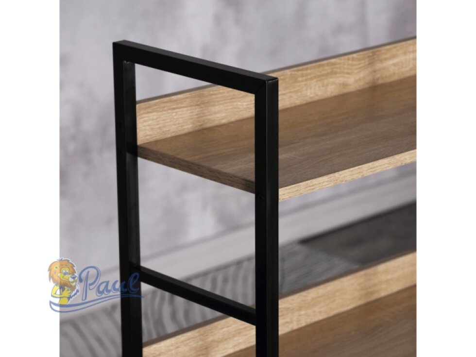Regál, mdf, hnědá, GD-314 OAK