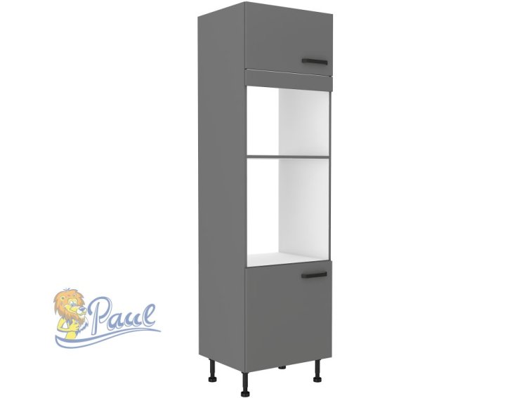 Vysoká skříňka na vestavnou a mikrovlnou troubu Nessa 60 DPM-215 2F