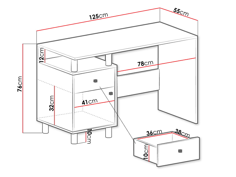 Psací stůl Faro FR9