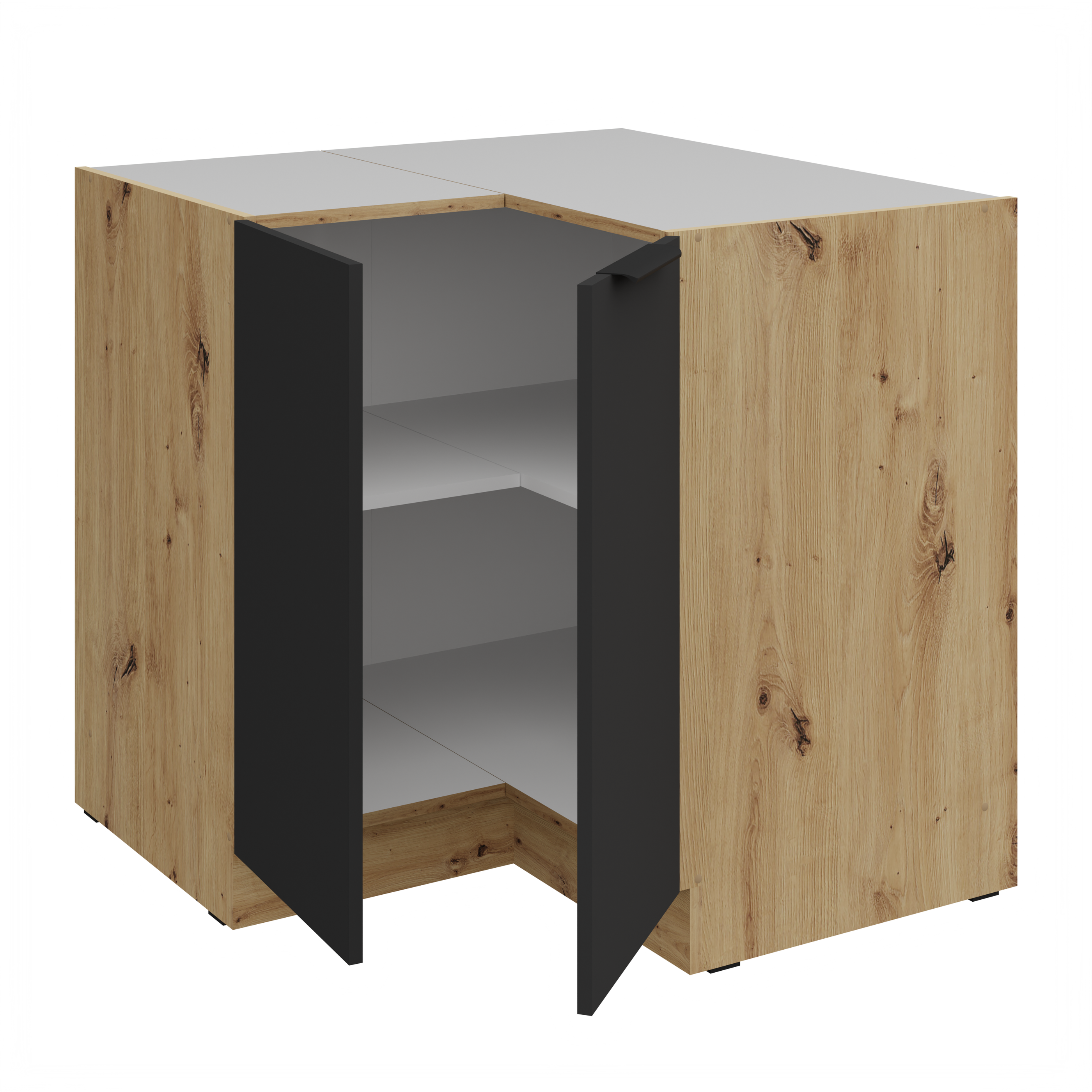 Spodní rohová skříňka Aria 90x90 DN 2F BB