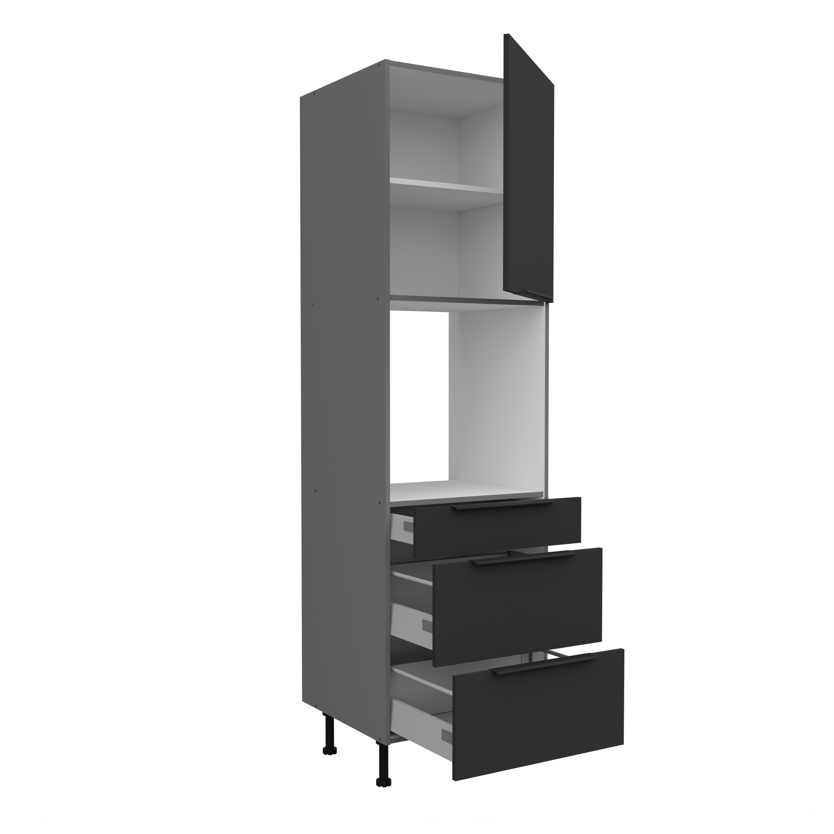 Vysoká skříňka pro vestavnou troubu Aria ANT 60 DPS-210 3S 1F - Premium Box