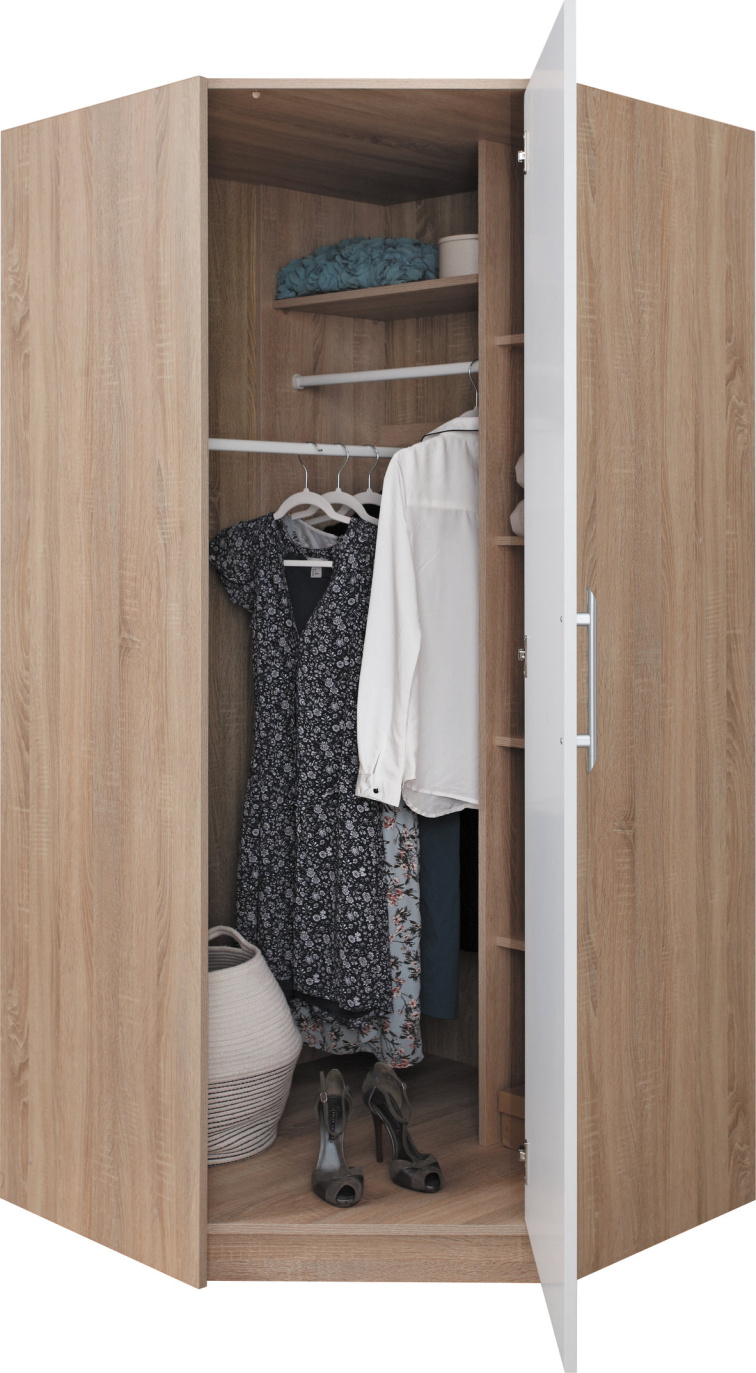 Rohová šatní skříň Smart SR4