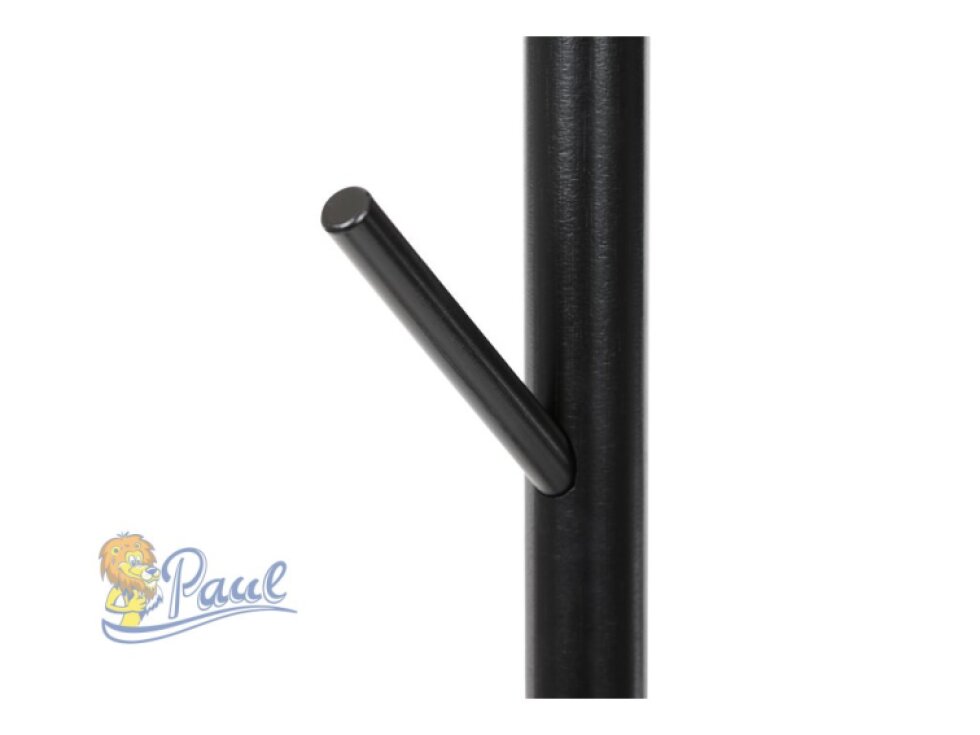 Věšák dřevěný stojanový, masiv bambus, černá + zlatá barva