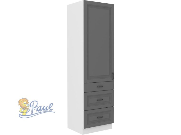 Vysoká potravinová skříňka Stilo 60 DKS-210 3S 1F - Premium Box